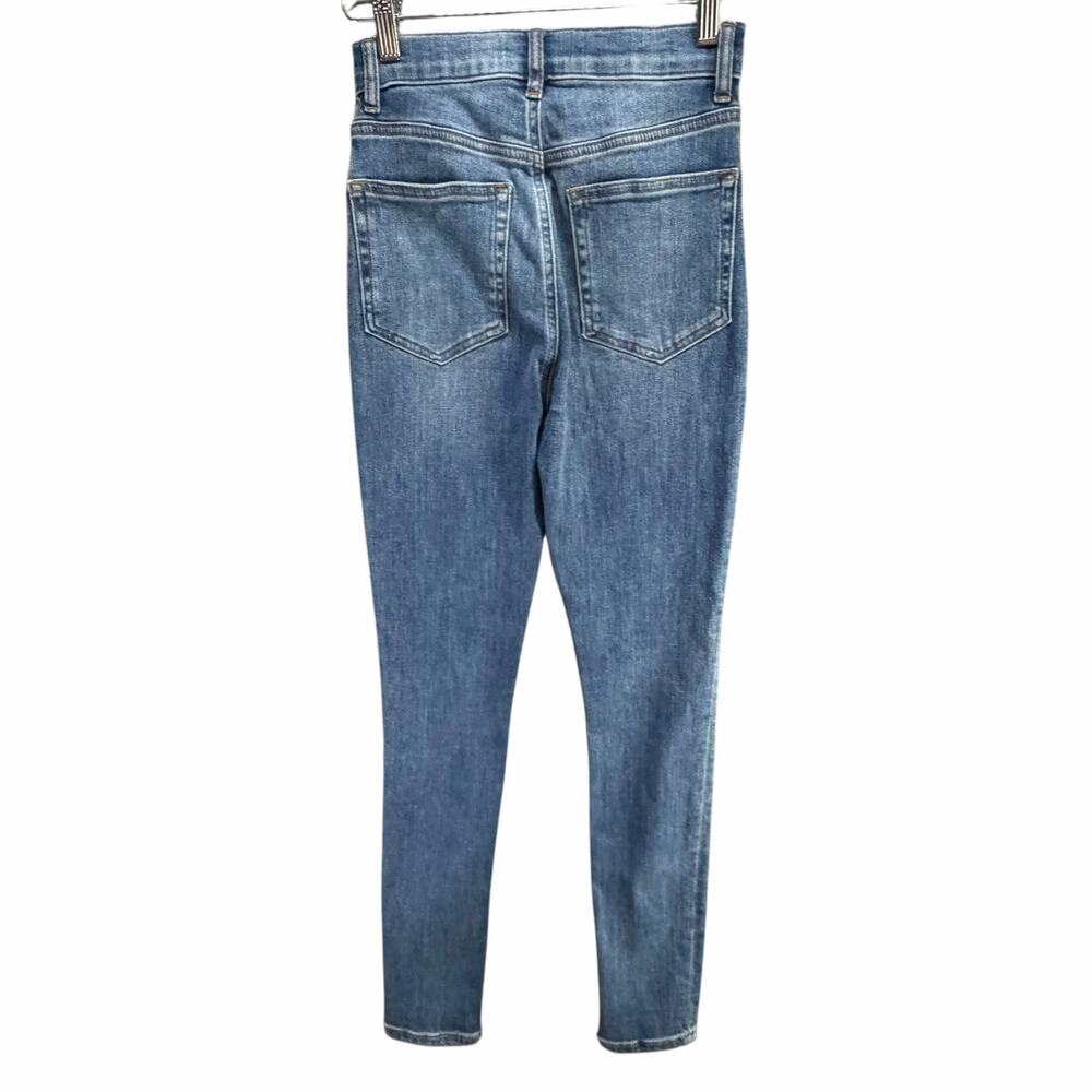 Reformation Harper Skinny Jeans Womens 24 Blue Destin Wash High Rise Casual Chic - Picture 5 of 16